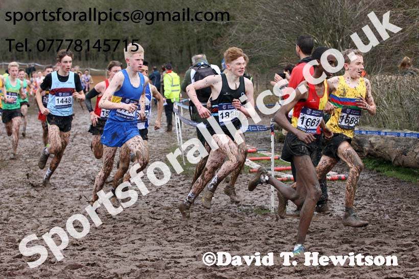 Boys under-15s 2018 British Inter Counties Cross Country Champs., Prestwold Hall, Loughborough. Photo: David T. Hewitson/Sports for All Pics